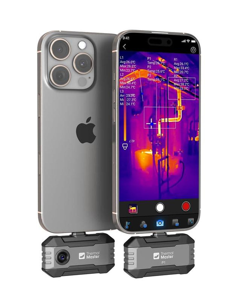 Thermal Camera for USB-C Iphone and Android, P1 Thermal Imaging Camera with 320×240 X³ IR Resolution, -4℉ to 1112℉, 160×120 Infrared Camera (Ios and Android)