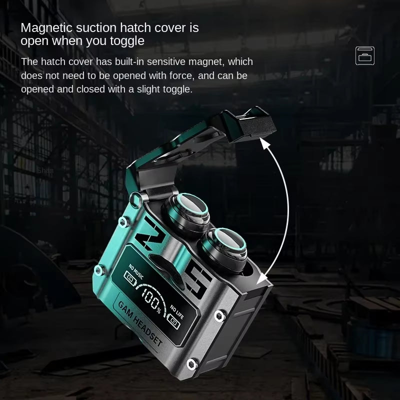 M25 Pro TWS Wireless Earbuds – Bluetooth 5.3 Sports Headphones with LED Power Display, Deep Bass Stereo & Waterproof Design
