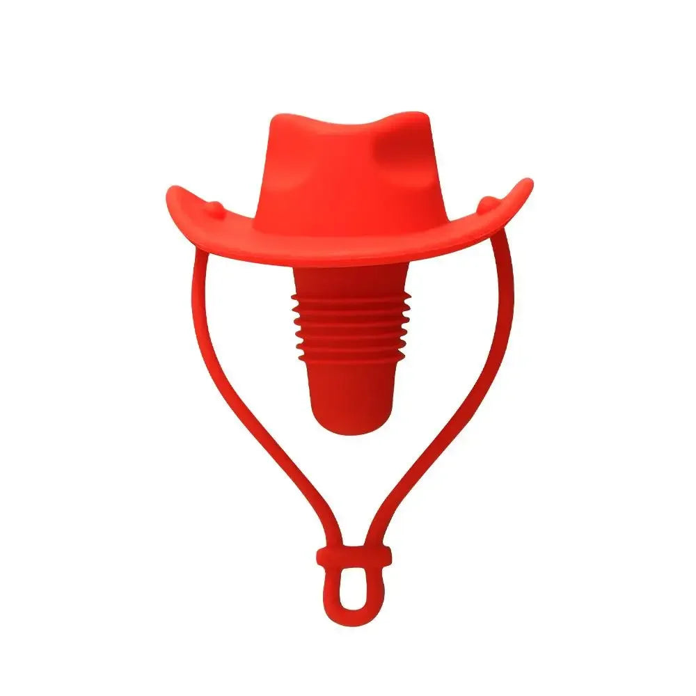 Creative Cowboy Hat Wine Cork Stopper - Fun Leak-Proof Beverage Sealer for Kitchen & Bar