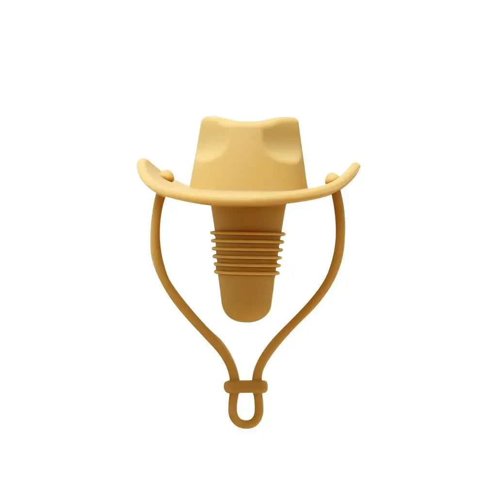 Creative Cowboy Hat Wine Cork Stopper - Fun Leak-Proof Beverage Sealer for Kitchen & Bar