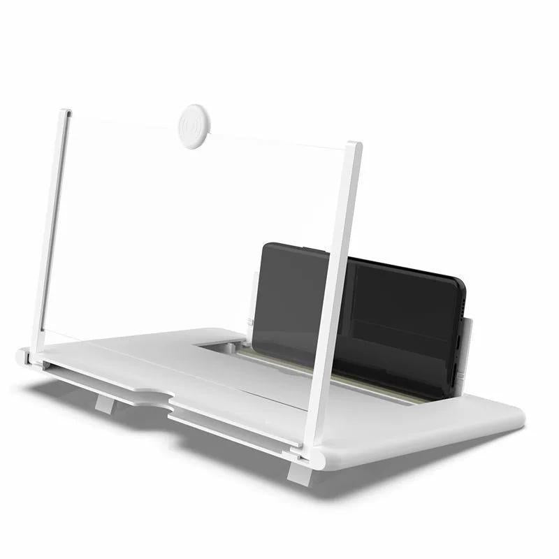 12” 3D HD Phone Screen Magnifier – Foldable Smartphone Screen Amplifier Stand for Movies, Videos & Eye Protection (No Battery Required)
