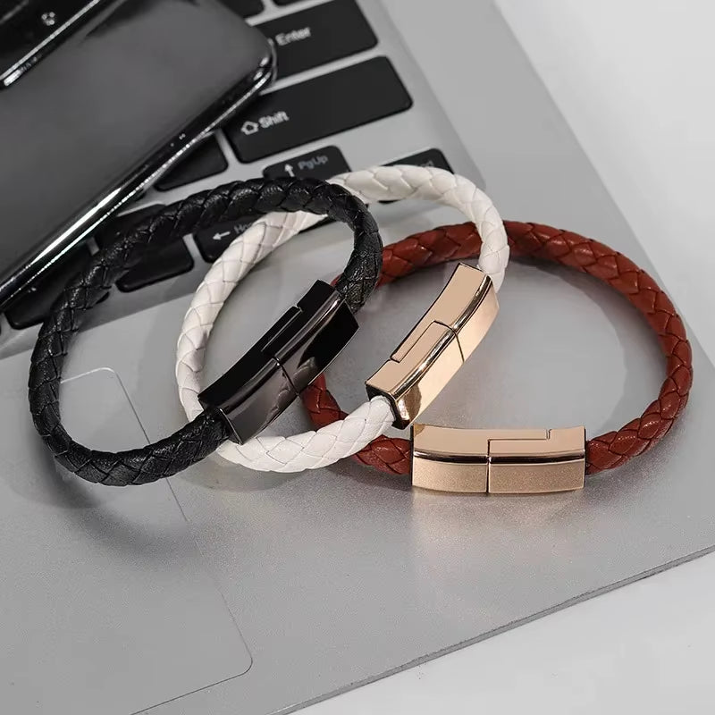 Bracelet USB Charging Cable Fast Charge Type C Data Cord for Iphone 14 13 Pro Max for Samsung Huawei Xiaomi USB C Micro Cable