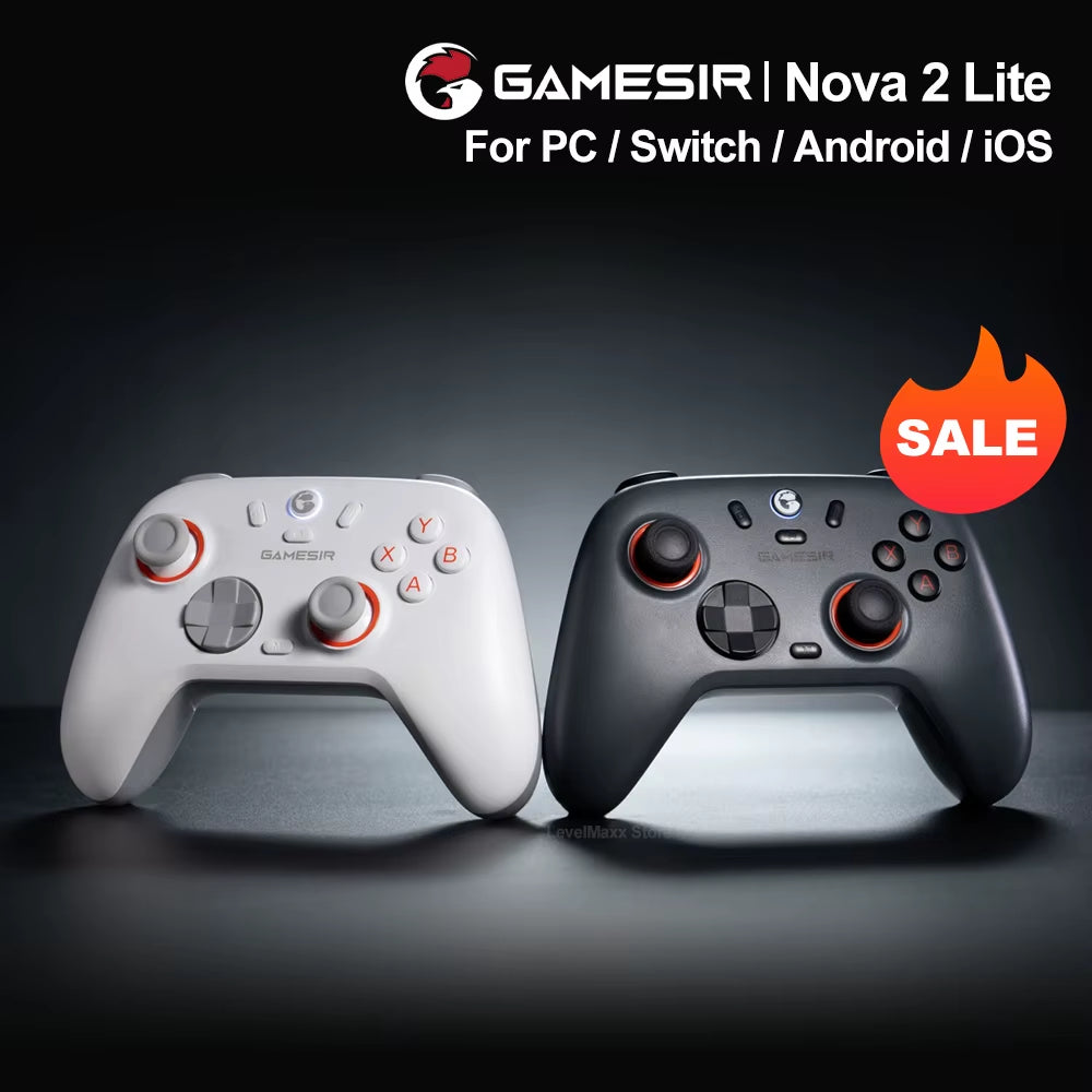Gamesir Nova 2 Lite Wireless Controller Bluetooth Gamepad with Ultra Low Button and Stick Latency for Nintendo Switch 2 PC IOS