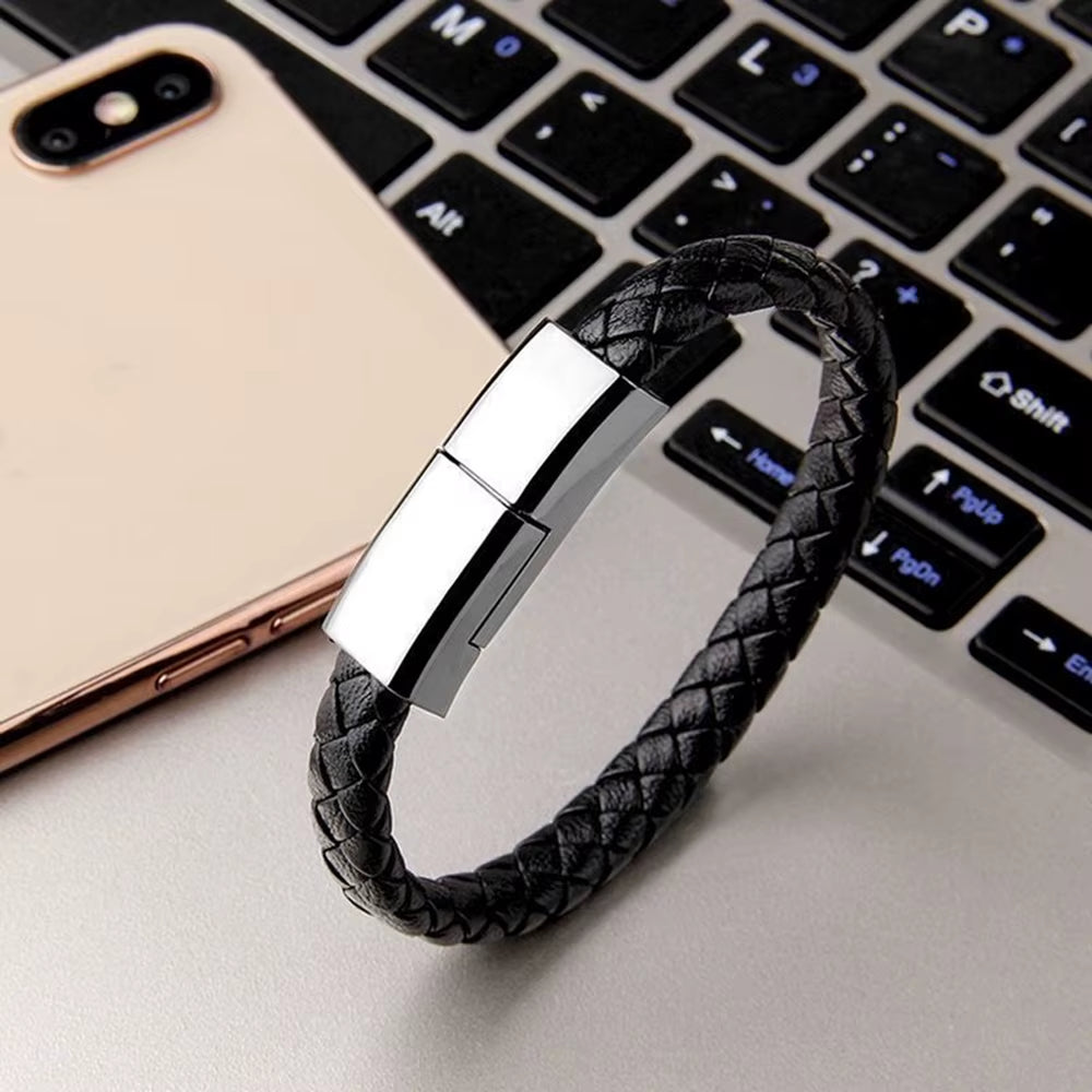 Bracelet USB Charging Cable Fast Charge Type C Data Cord for Iphone 14 13 Pro Max for Samsung Huawei Xiaomi USB C Micro Cable