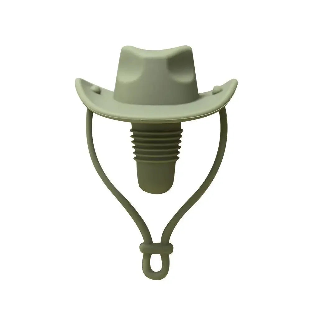 Creative Cowboy Hat Wine Cork Stopper - Fun Leak-Proof Beverage Sealer for Kitchen & Bar