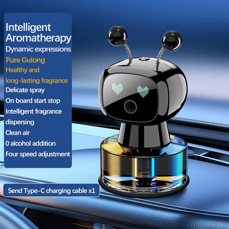 Revitalize Your Ride with Our Smart AI Car Air Freshener - Rechargeable & Adjustable Aroma Diffuser! Perfect Gift for Car Lovers!