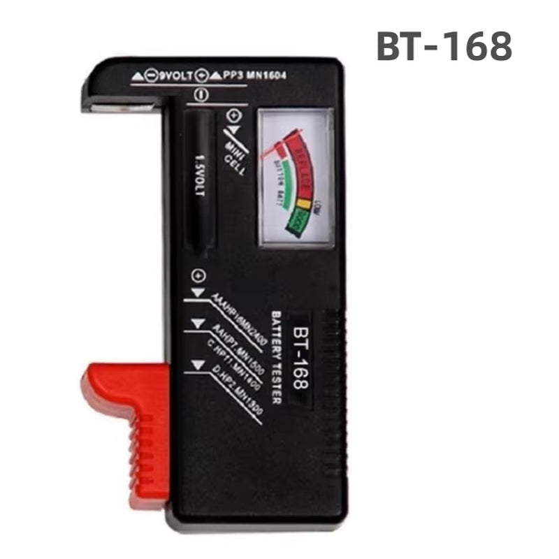 Digital Battery Tester LCD Display AA/AAA/9V/1.5V Button Cell Battery Capacity Check Detector Capacitance Diagnostic Tool
