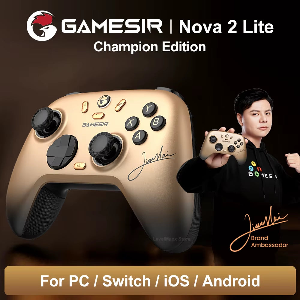 Gamesir Nova 2 Lite Wireless Controller Bluetooth Gamepad with Ultra Low Button and Stick Latency for Nintendo Switch 2 PC IOS