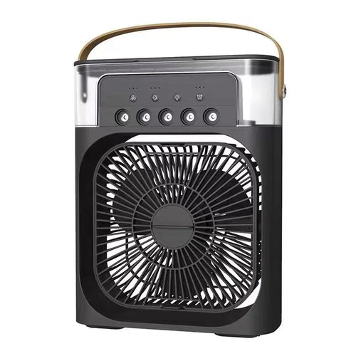 Portable Fan Air Conditioners USB Electric Fan Air Cooler LED Night Light Water Mist Fun 3 in 1 Air Humidifier for Home