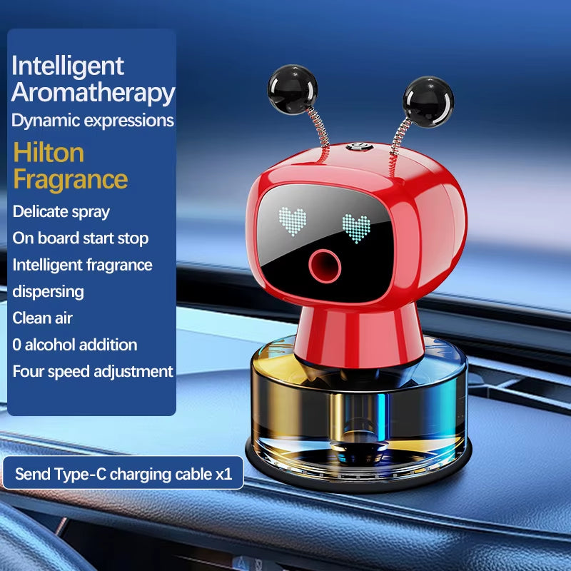 Revitalize Your Ride with Our Smart AI Car Air Freshener - Rechargeable & Adjustable Aroma Diffuser! Perfect Gift for Car Lovers!