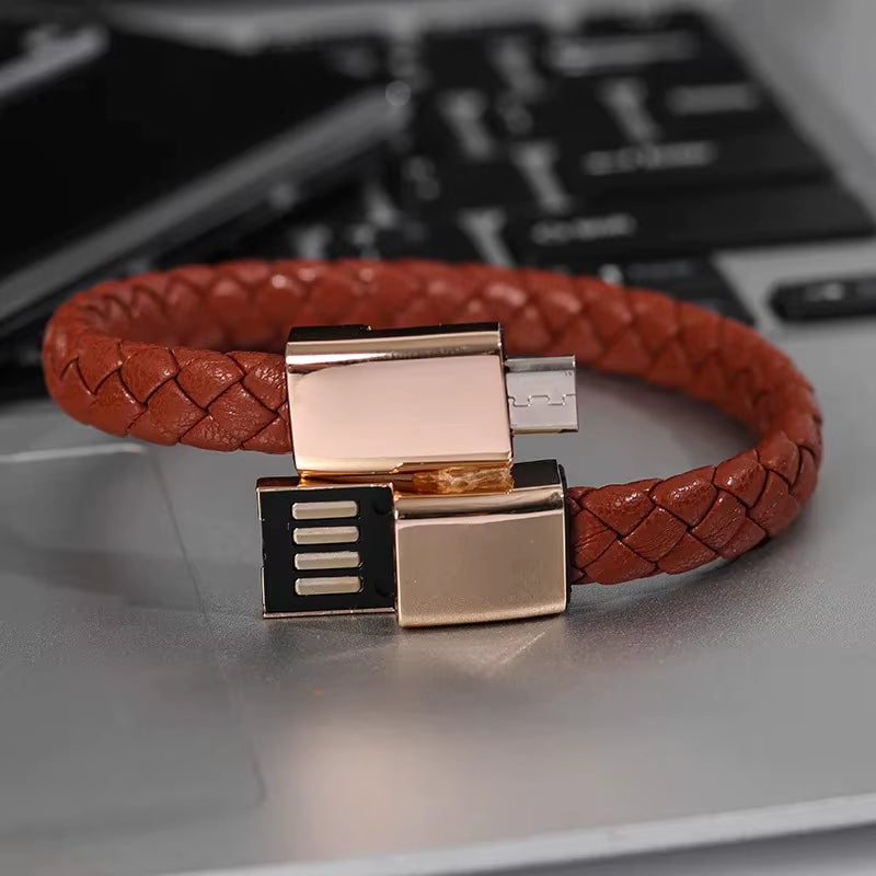 Bracelet USB Charging Cable Fast Charge Type C Data Cord for Iphone 14 13 Pro Max for Samsung Huawei Xiaomi USB C Micro Cable