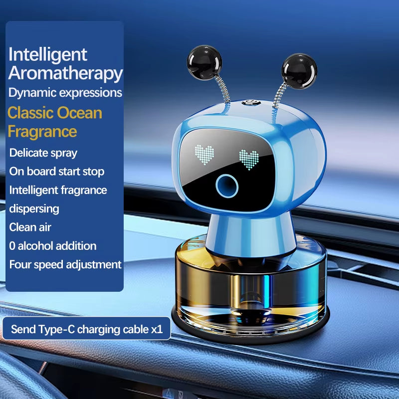 Revitalize Your Ride with Our Smart AI Car Air Freshener - Rechargeable & Adjustable Aroma Diffuser! Perfect Gift for Car Lovers!