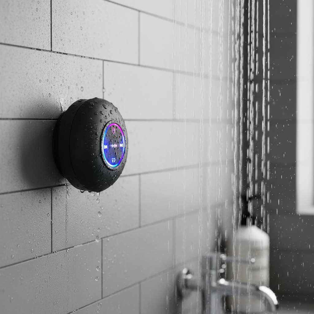 Black Waterproof Bluetooth Speaker with Better Background