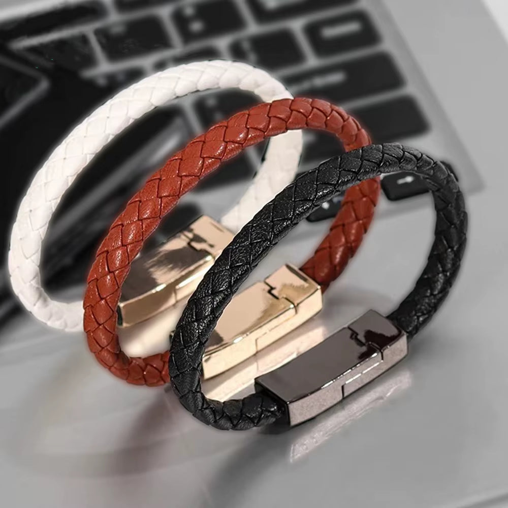 Bracelet USB Charging Cable Fast Charge Type C Data Cord for Iphone 14 13 Pro Max for Samsung Huawei Xiaomi USB C Micro Cable