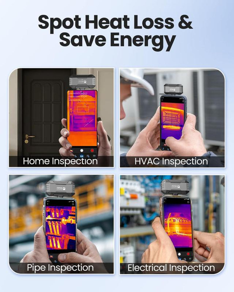Thermal Camera for USB-C Iphone and Android, P1 Thermal Imaging Camera with 320×240 X³ IR Resolution, -4℉ to 1112℉, 160×120 Infrared Camera (Ios and Android)